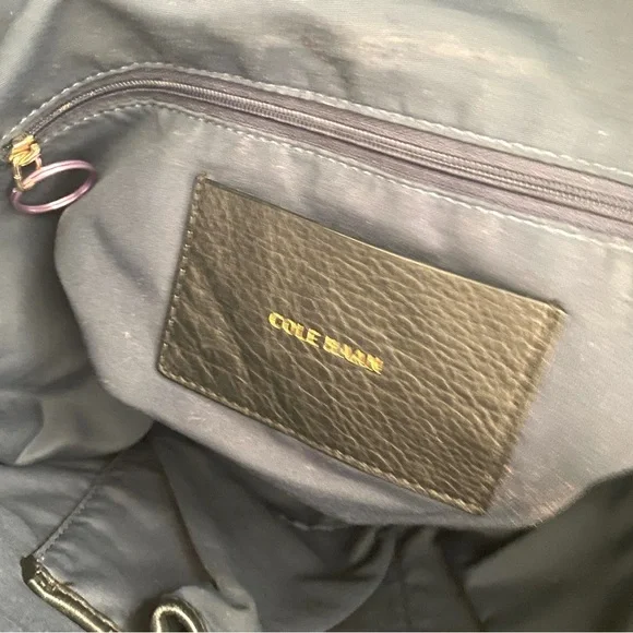 Cole Haan black leather double strap shoulder bag - Picture 5 of 10